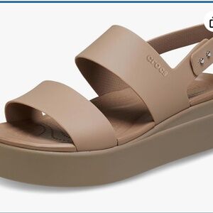Crocs Women's Brooklyn Low Wedge Sandals, Size 9